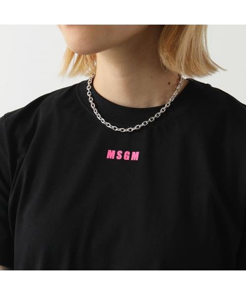 MSGM(MSGM)/MSGM MDM100 半袖 Tシャツ カットソー 丸首 ちびロゴ/img09