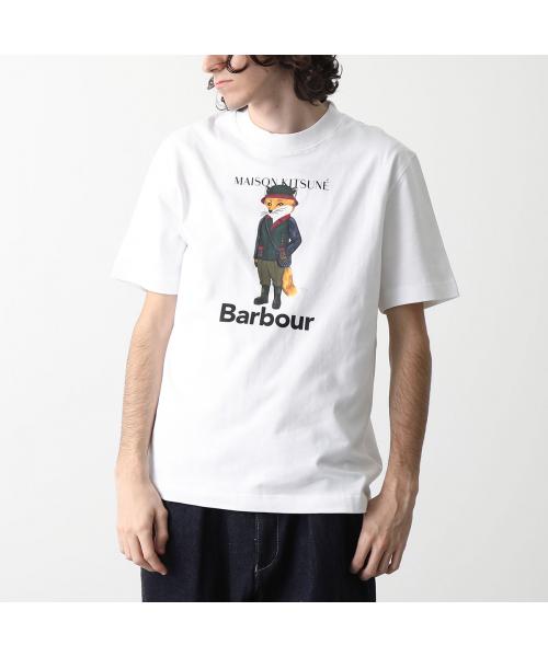 セール】MAISON KITSUNE×Barbour Tシャツ MTS1224 フォックス プリント