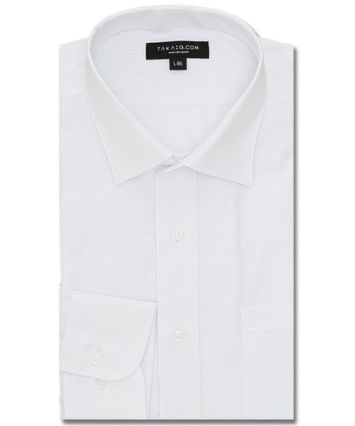 TAKA-Q(タカキュー)/【WEB限定】形態安定 吸水速乾 スタンダードフィット 長袖 ワイシャツ 3枚 セット 白 ビジネスシャツ シャツ ノーアイロン ノンアイロン メンズ Yシャツ/img04