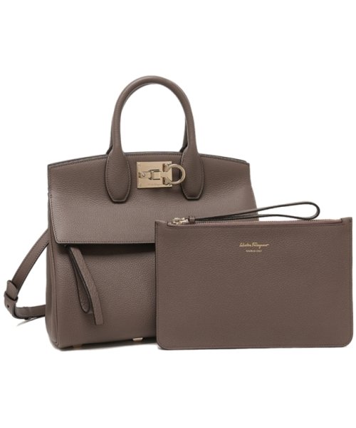 FERRAGAMO(フェラガモ)/フェラガモ ハンドバッグ ショルダーバッグ ステューディオ 2WAY ベージュ レディース Salvatore Ferragamo 21H159 CARAW/img01