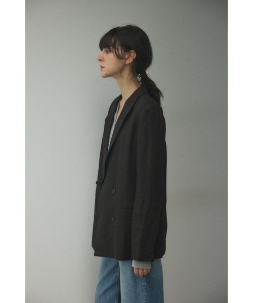 BLACK BY MOUSSY(ブラックバイマウジー)/linen double jacket/img03