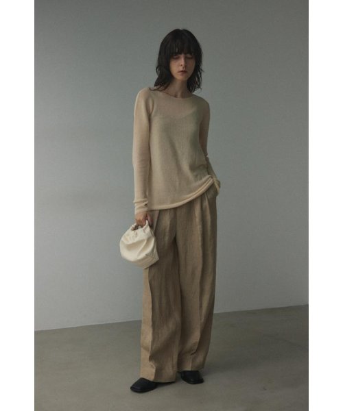 BLACK BY MOUSSY(ブラックバイマウジー)/linen tuck pants/img09