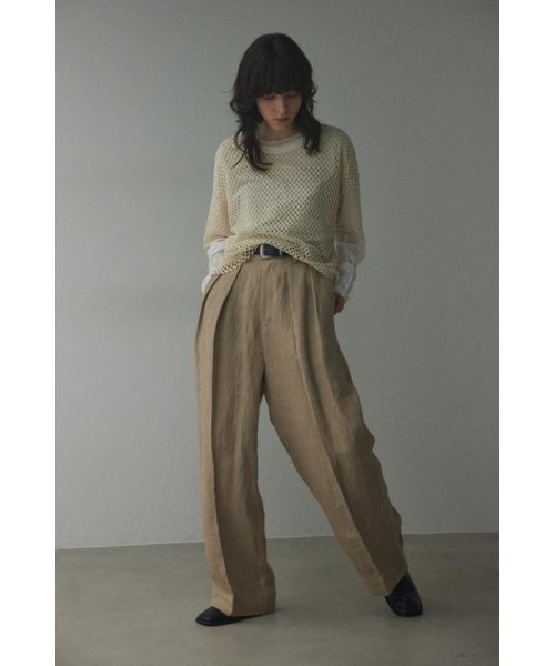 BLACK BY MOUSSY(ブラックバイマウジー)/linen tuck pants/img10