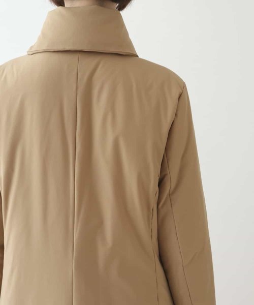 ストレッチタフタショールカラーダウンコート 