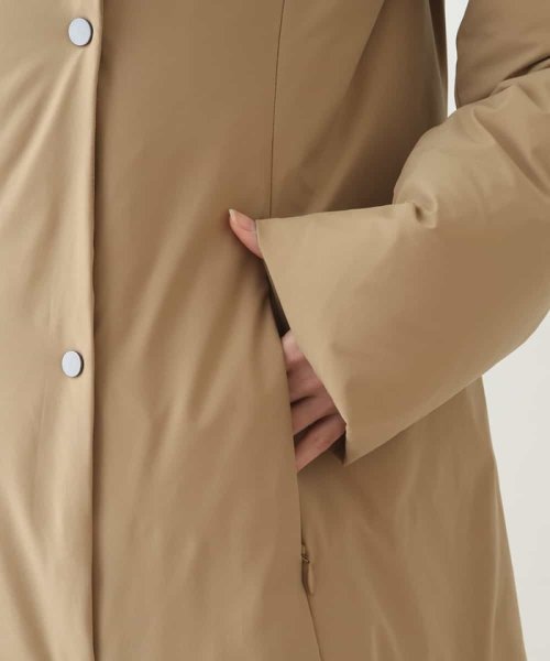 ストレッチタフタショールカラーダウンコート 