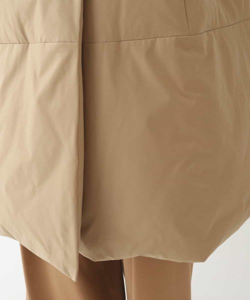 ストレッチタフタショールカラーダウンコート 