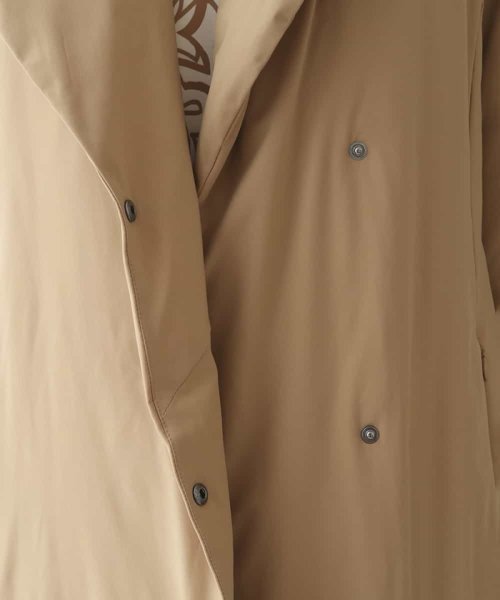 ストレッチタフタショールカラーダウンコート 