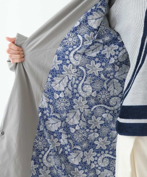 ストレッチタフタショールカラーダウンコート 