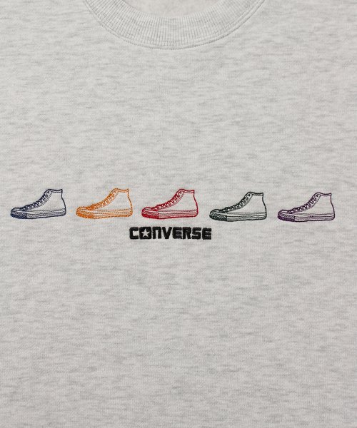 CONVERSE(CONVERSE)/【CONVERSE/コンバース】シューズ刺繍　裏起毛ワイドクルーネックトレーナー/img04