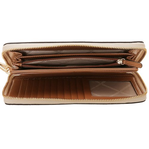 マイケルコース 長財布 ジェットセット ラウンドファスナー ホワイト ブラウン レディース MICHAEL KORS 32F1GJ6E7B 150