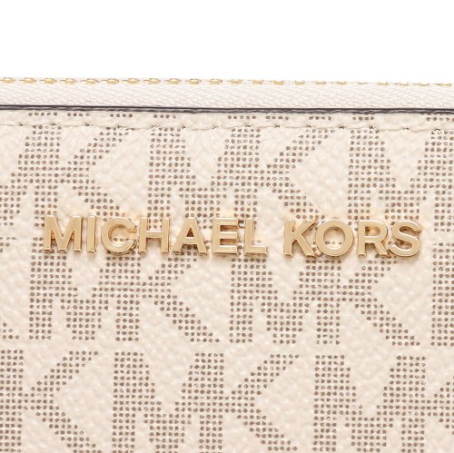 マイケルコース 長財布 ジェットセット ラウンドファスナー ホワイト ブラウン レディース MICHAEL KORS 32F1GJ6E7B 150