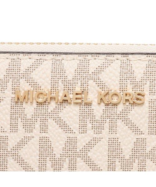 MICHAEL KORS(マイケルコース)/マイケルコース 長財布 ジェットセット ラウンドファスナー ホワイト ブラウン レディース MICHAEL KORS 32F1GJ6E7B 150/img06