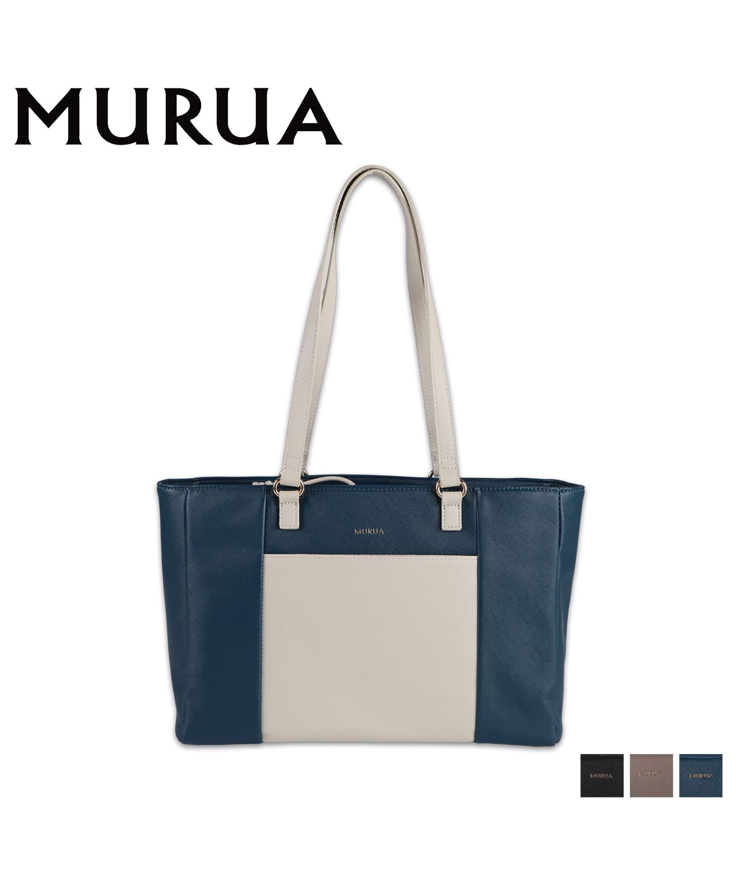 ムルーア MURUA バッグ トートバッグ レディース 軽量 TOTE BAG ブラック ベージュ ブルー 黒 MR－B1167