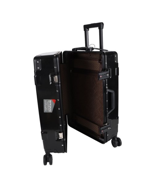 ポールスチュアート Paul Stuart キャリーケース スーツケース キャリーバッグ メンズ Mサイズ 大型 大容量 53L CARRY CASE ブラッ Paul Stuart ポールスチュアート 5cm CARRY CASE