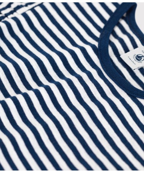 PETIT BATEAU(プチバトー)/スラブジャージボーダー半袖Ｔシャツ/img02