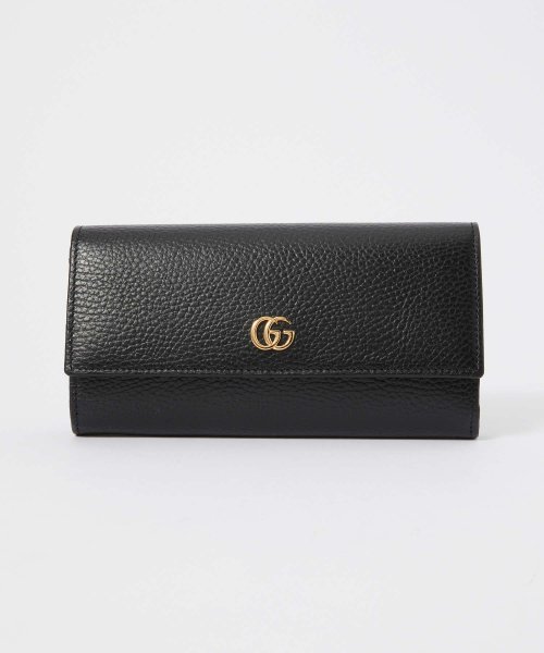 GUCCI(グッチ)/グッチ GUCCI 456116 CAO0G 長財布 レディース 財布 プチ GG マーモント コンチネンタル ウォレット レザー ロング ロゴ ダブルG プレ/img01