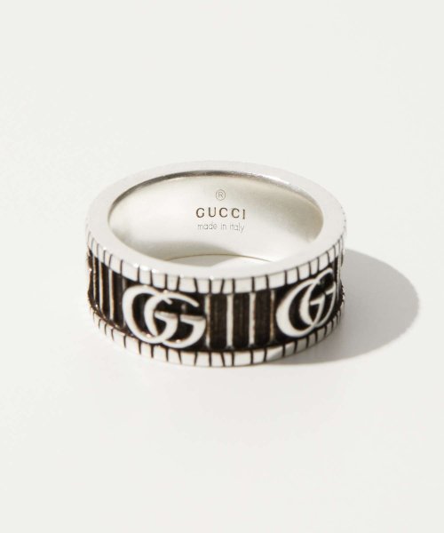 GUCCI(グッチ)/グッチ GUCCI 551899 J8400 リング GG MARMONT RING 8MM AGED SILVER メンズ レディース アクセサリー 指輪 ダ/img02