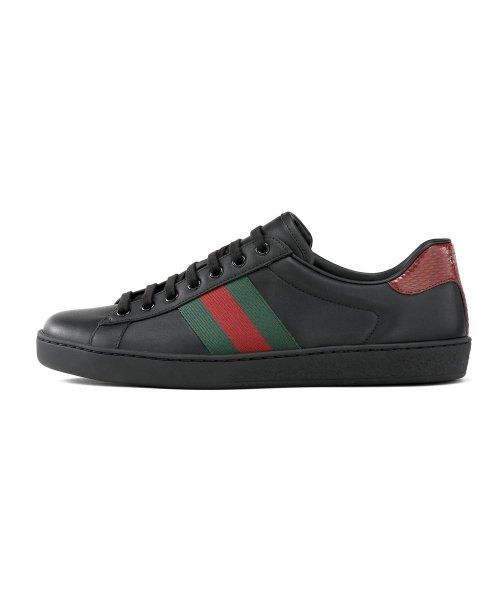 GUCCI(グッチ)/グッチ GUCCI スニーカー メンズ エース 386750 A38D0 9072 シューズ ACE レザー ウェブカラー ラグジュアリー ブランド イタリア /img03