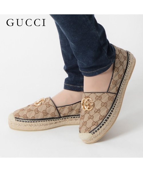 GUCCI(グッチ)/グッチ GUCCI スニーカー レディース シューズ GGキルティング キャンバス エスパドリーユ ラグジュアリー ウィメンズ ベージュ 23～24.5cm 6/img07