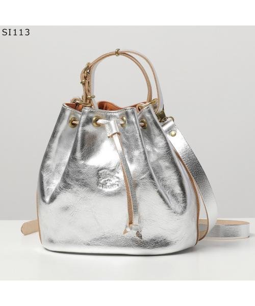 IL BISONTE ショルダーバッグ BBU001 レザー 巾着 BBU001 IL BISONTE ショルダーバッグ レザー