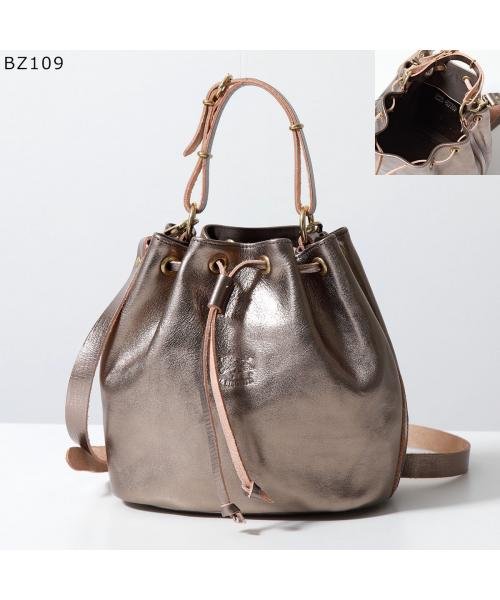 IL BISONTE ショルダーバッグ BBU001 レザー 巾着 BBU001 IL BISONTE ショルダーバッグ レザー