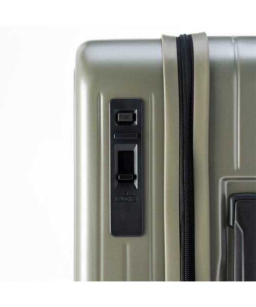 アジアラゲージ ピタフラット スーツケース 37L Sサイズ 機内持ち込み フロントオープン ストッパー ALI Pitaflat PIF－8810－18 Silent ｜約 前輪だけが止まるので Lisof® Run