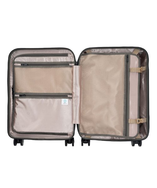 アジアラゲージ ピタフラット スーツケース 37L Sサイズ 機内持ち込み フロントオープン ストッパー ALI Pitaflat PIF－8810－18 Silent ｜約 前輪だけが止まるので Lisof® Run