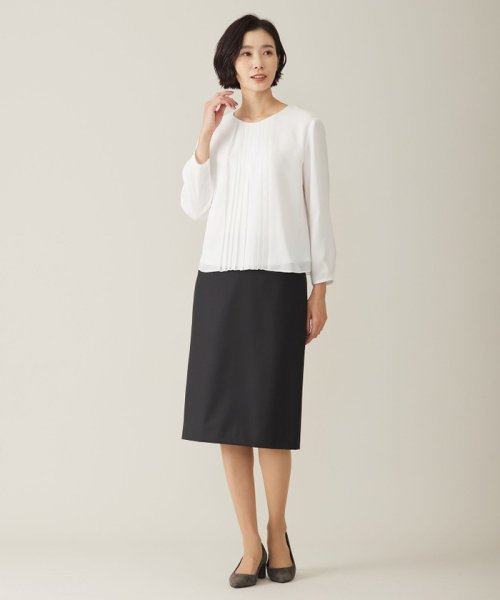 J.PRESS LADIES（LARGE SIZE）(J．プレス　レディス（大きいサイズ）)/【セットアップ対応】BAHARIYE SOLID スカート/img01