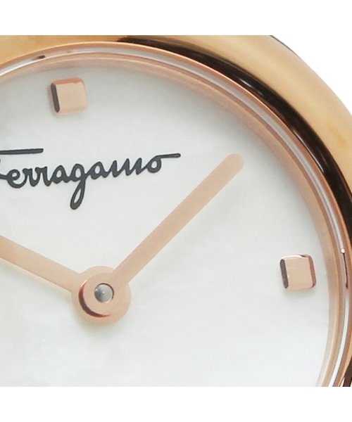 FERRAGAMO(フェラガモ)/フェラガモ レディース 時計 ヴァリナ 22mm クォーツ ホワイトシェル ピンクゴールド FERRAGAMO SFHT01622 ステンレス/img07