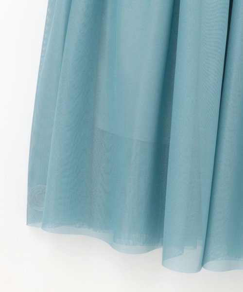 チュールティアードスカート 