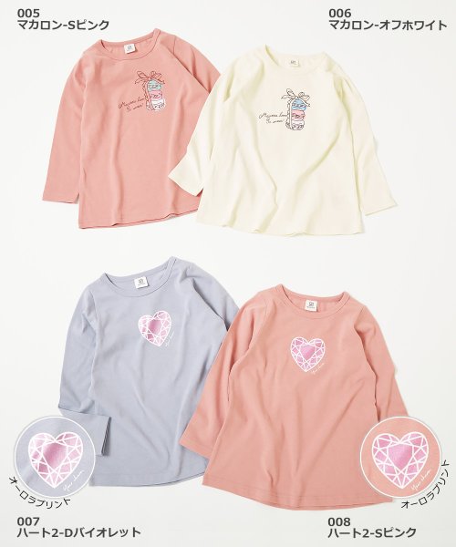 devirock(デビロック)/デビラボ プリント長袖チュニック 子供服 キッズ 女の子 トップス 長袖Tシャツ ロンT 綿100%/img02