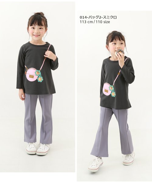 devirock(デビロック)/デビラボ プリント長袖チュニック 子供服 キッズ 女の子 トップス 長袖Tシャツ ロンT 綿100%/img10