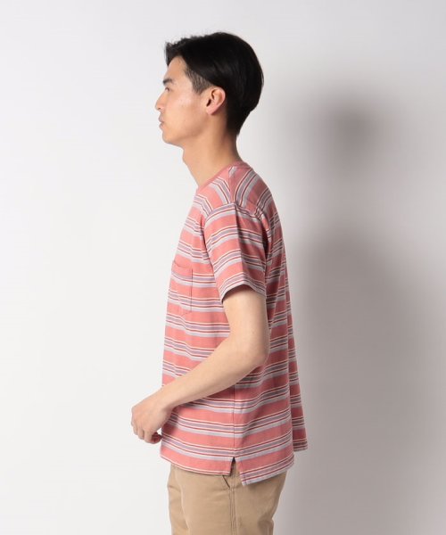 LEVI’S OUTLET(リーバイスアウトレット)/LEVI'S(R) VINTAGE CLOTHING 1940'S Tシャツ MARKET レッド STRIPE/img01