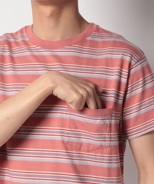 LEVI’S OUTLET(リーバイスアウトレット)/LEVI'S(R) VINTAGE CLOTHING 1940'S Tシャツ MARKET レッド STRIPE/img04