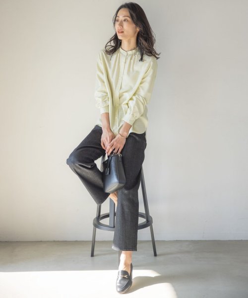 J.PRESS LADIES(J．プレス　レディス)/【洗える】BASIC STRETCH DENIM ボーイフィット パンツ/img06