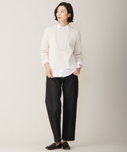 J.PRESS LADIES(J．プレス　レディス)/【洗える】BASIC STRETCH DENIM ボーイフィット パンツ/img08