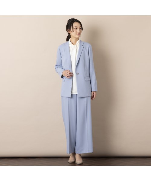 センタープレス・ワイドストレートパンツ 