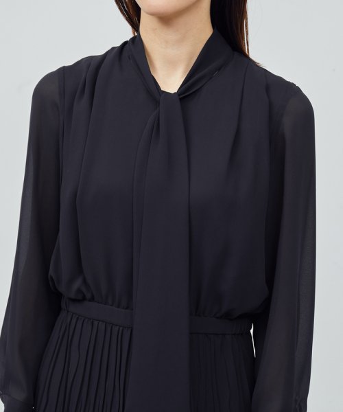 ジョーゼット シフォンプリーツワンピース【セレモニー対応】 品番 ジョーゼット シフォンプリーツワンピース 洗える トリアセテート