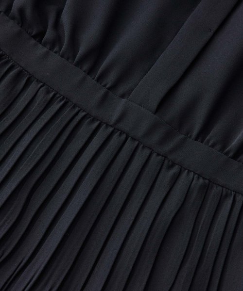 ジョーゼット シフォンプリーツワンピース【セレモニー対応】 品番 ジョーゼット シフォンプリーツワンピース 洗える トリアセテート