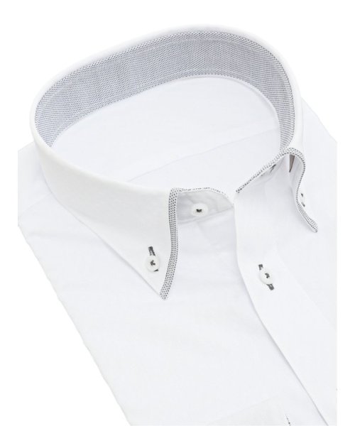 TAKA-Q(タカキュー)/形態安定 吸水速乾 スタンダードフィット ボタンダウン長袖シャツ シャツ メンズ ワイシャツ ビジネス ノーアイロン yシャツ ビジネスシャツ 形態安定/img01