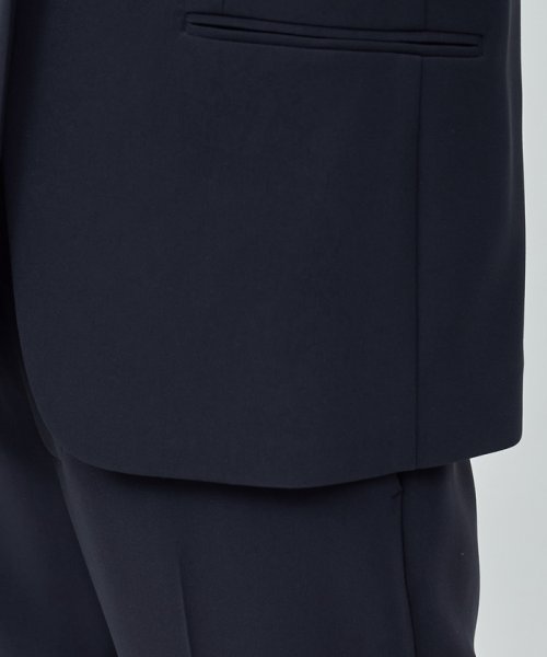 トリアセテートダブルクロスVネックジャケット【セレモニー対応】【洗える】 品番 洗える トリアセテート