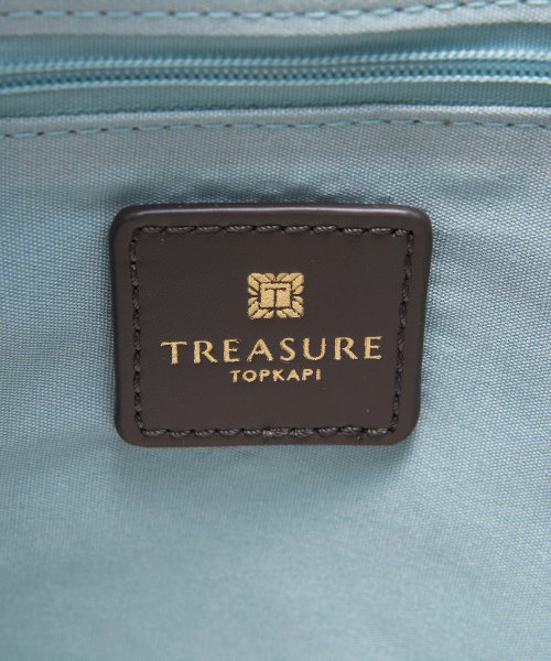 TOPKAPI TREASURE(トプカピトレジャー)/【TREASURE TOPKAPI】スムースレザー バイカラー ショルダー付き トートバッグ/img14