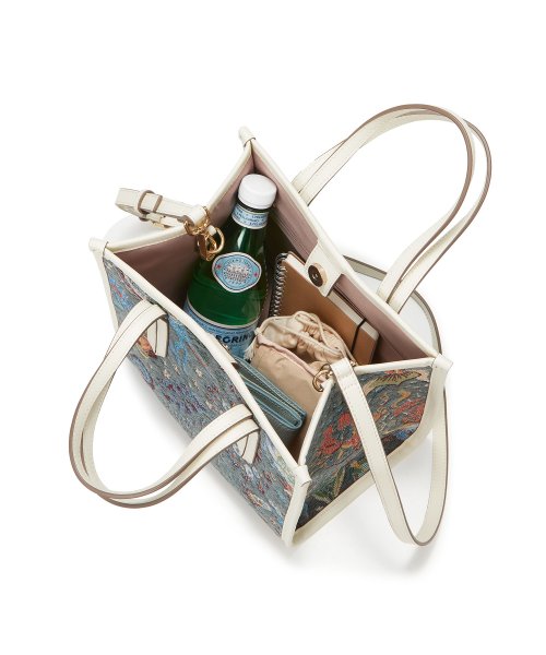 【TREASURE TOPKAPI】ジャガード アニマル モチーフ ショルダー付き ミニトート バッグ 