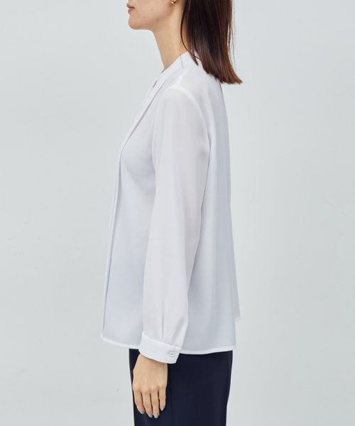 トリアセテート フロントタックブラウス【セレモニー対応】【洗える】 品番