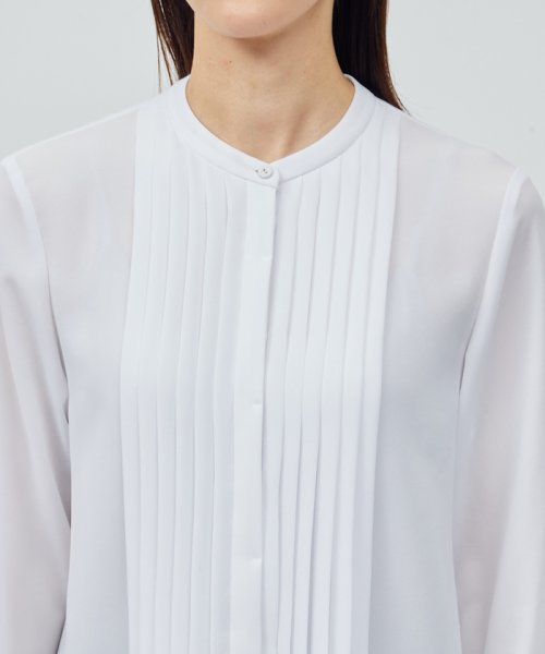 トリアセテート フロントタックブラウス【セレモニー対応】【洗える】 品番