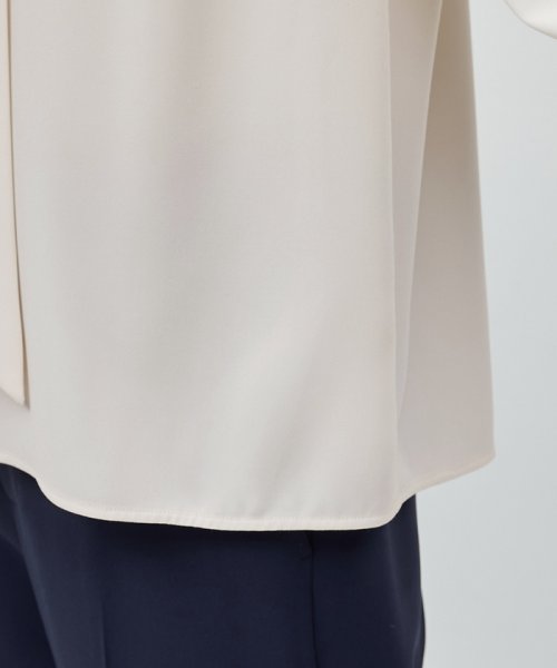 ジョーゼットストレッチ ボウタイブラウス【セレモニー対応】【洗える】 品番 洗える ジョーゼットストレッチ ボウタイブラウス トリアセテート