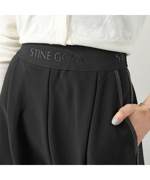 STINE GOYA(スティーヌゴヤ)/STINE GOYA ワイドパンツ Cairo SG5215 ジャージー ロゴテープ/img03