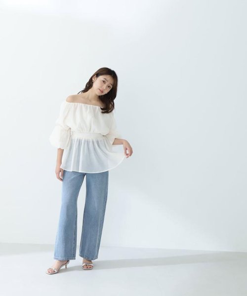 NATURAL BEAUTY BASIC(ナチュラルビューティーベーシック)/ワイドストレートデニムパンツ　24SS/img22