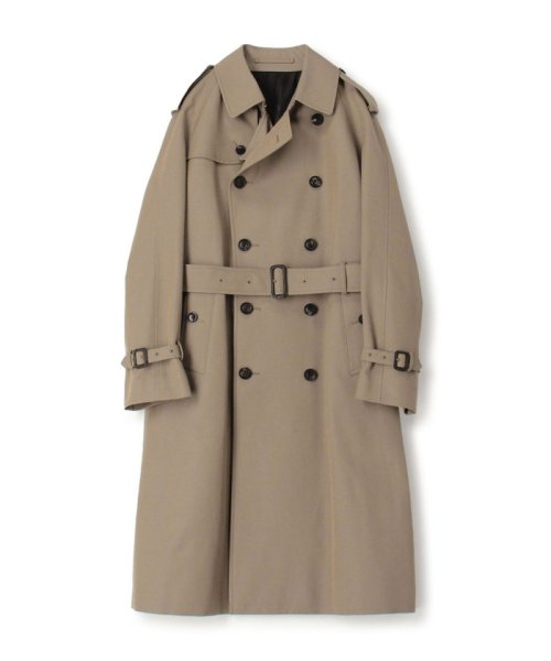 ウールコットンギャバジン トレンチコート ドーメル