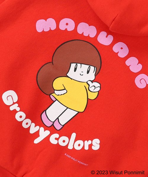 GROOVY COLORS(グルービーカラーズ)/裏毛 マムアン US パーカー/img13